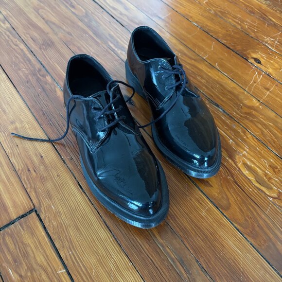 Dr. Martens Black Patent Leather Oxford Shoes - EU 37/ US 6 - Picture 4 of 5